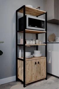 Elise Mutfak Bangosu Mutfak Rafı Malzeme Dolabı Mikrodalga Fırın Rafı Kahve Köşesi Mutfak Standı